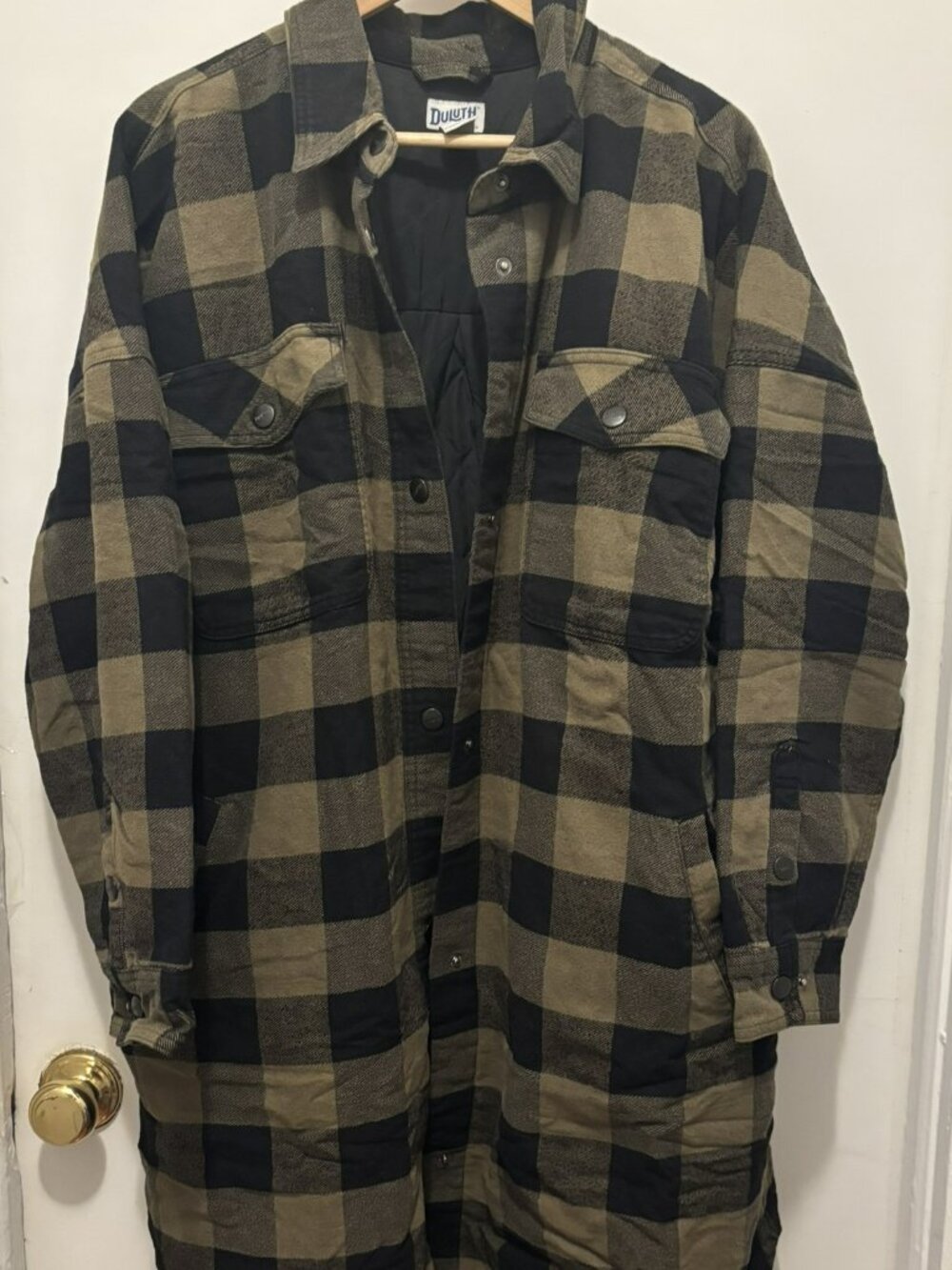 Duluth Trading Women's long Quilt lined Shacket/Duster-USED-3X